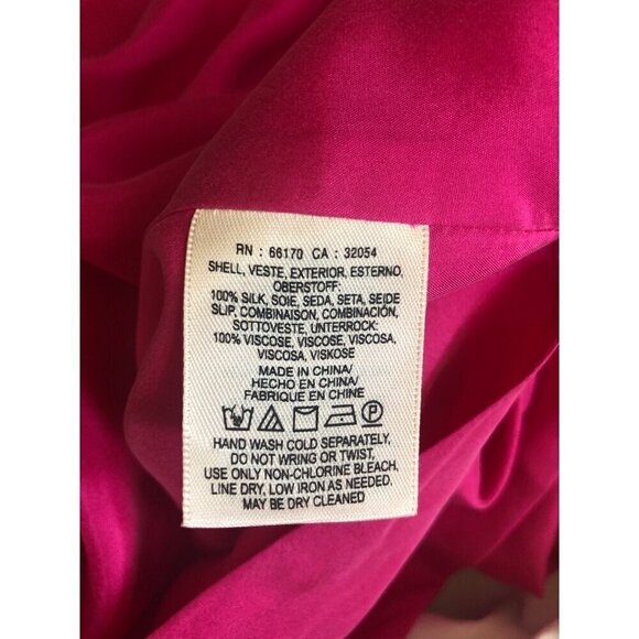 Moulinette Soeurs Chania Dress Size 6 Silk Berry Pink Grecian FLAWED NEW TAGS - Picture 10 of 11